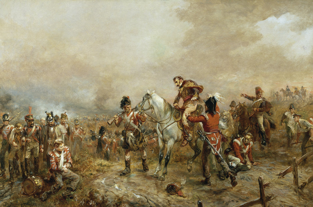 Detail of The Field of Waterloo by Robert Alexander Hillingford