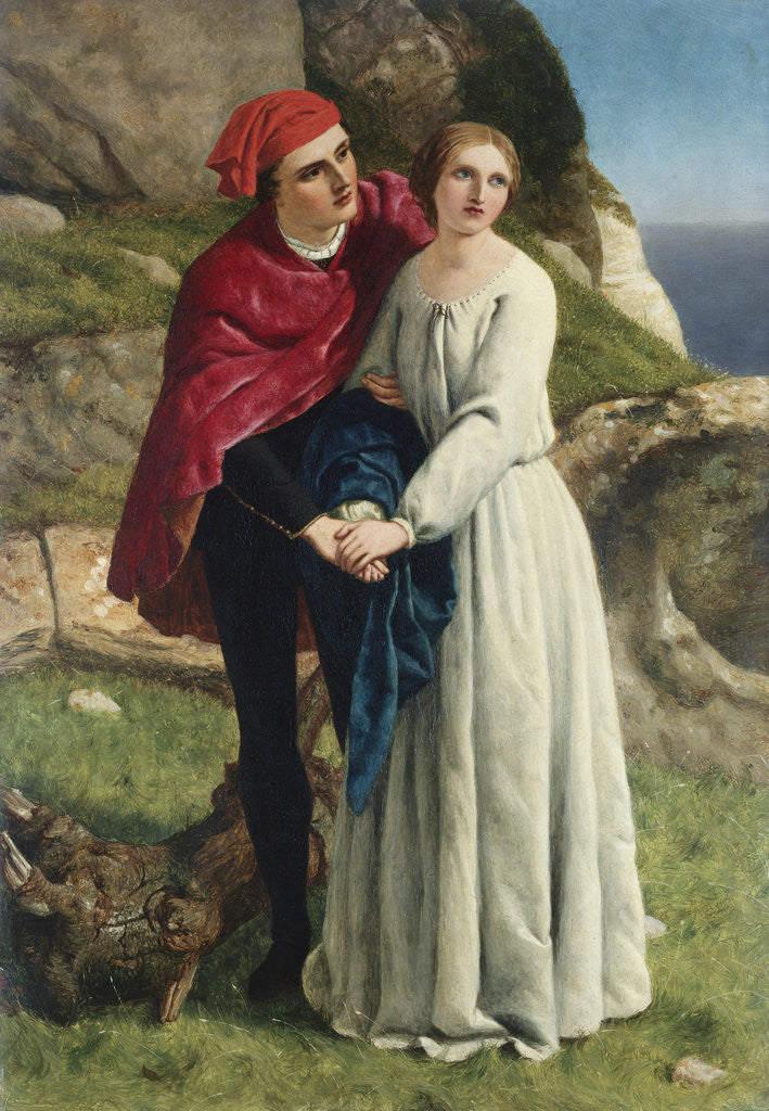 Detail of Ferdinand and Miranda from Shakespeare's The Tempest by Frederick Richard Pickersgill