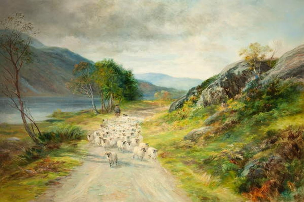 Detail of The Mountains of Moidart by John MacWhirter