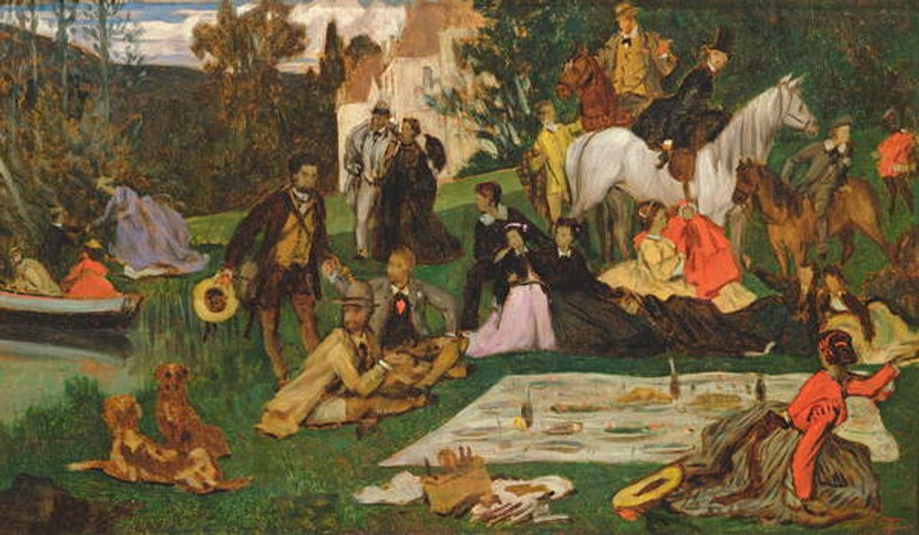 Detail of The Picnic, c.1865-68 by James Jacques Joseph Tissot