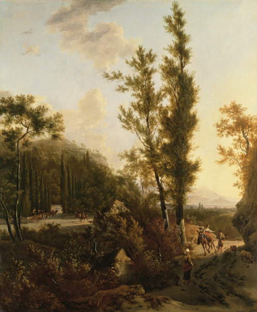 Detail of Landscape by Isaac de Moucheron