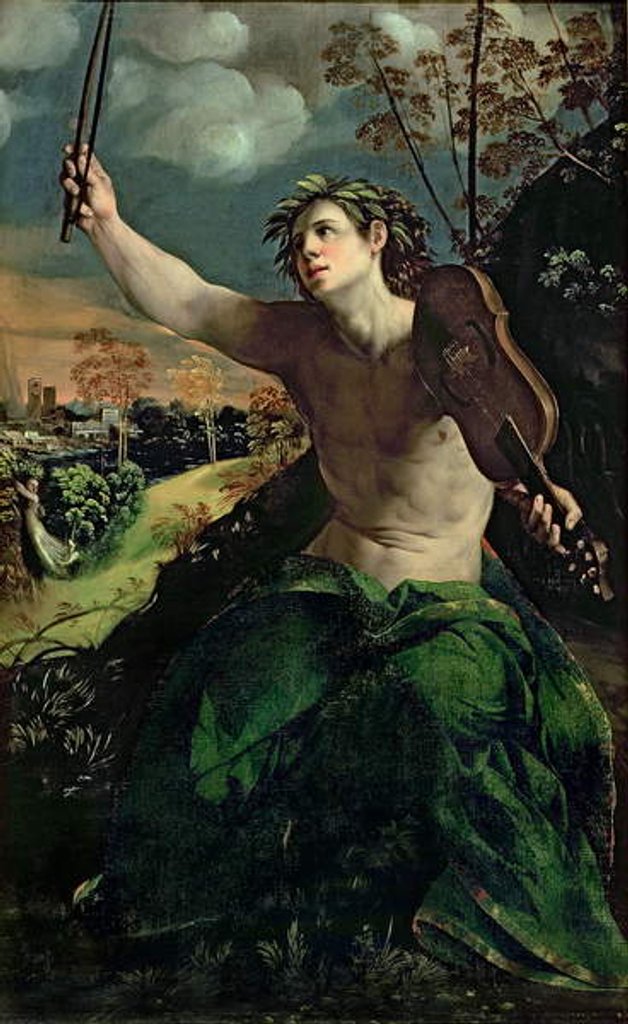 Detail of Apollo and Daphne by Dosso Dossi