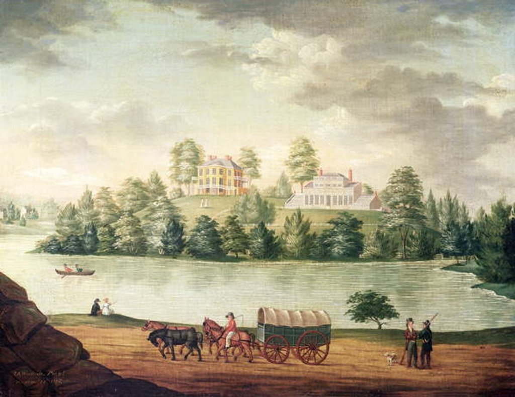 Detail of Lemon Hill, 1807 by John Archibald Woodside