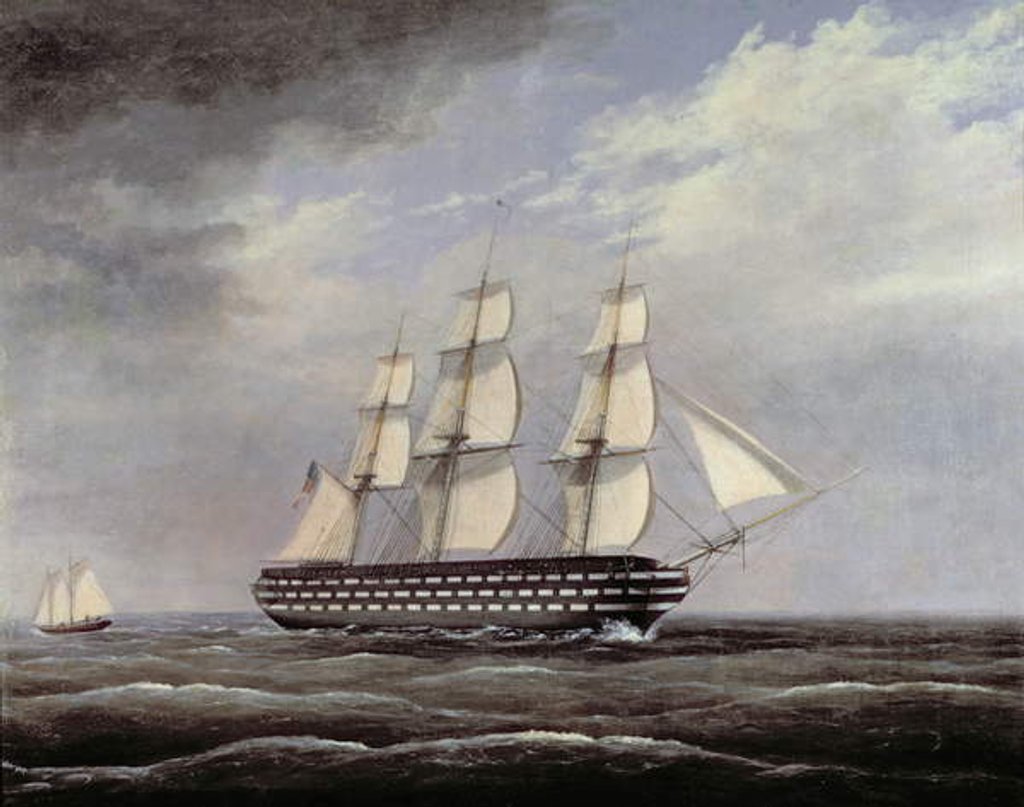 Detail of U.S.S. Pennsylvania by Thomas Birch