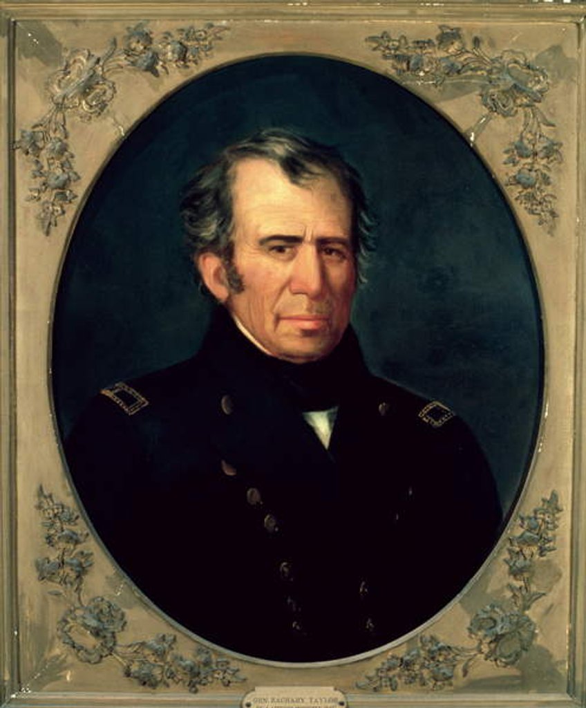 Detail of Portrait of General Zachary Taylor, 1847 by Jesse Atwood