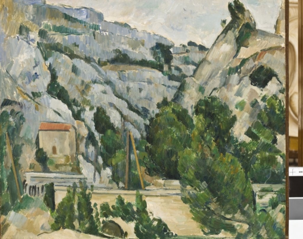 Detail of Viaduct at l'Estaque 1882 by Paul Cezanne