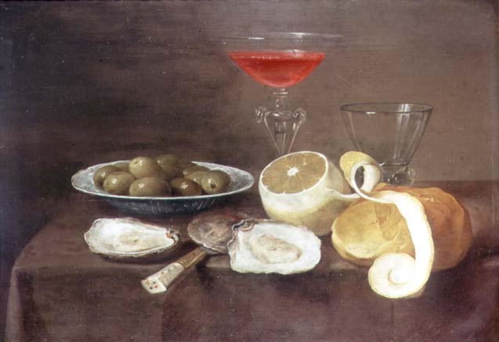 Detail of Still Life with Oysters, 17th century by Jacob Foppens van Es