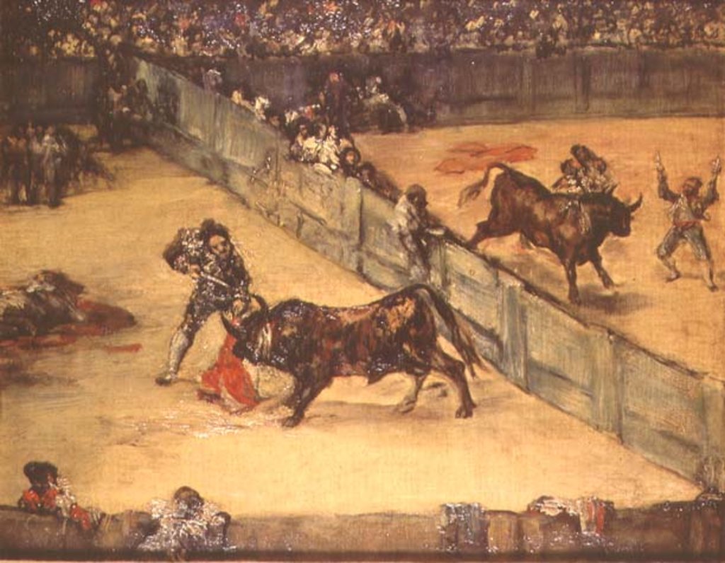 Detail of Scene at a Bullfight: The Divided Ring, 18th century by Francisco Jose de Goya y Lucientes