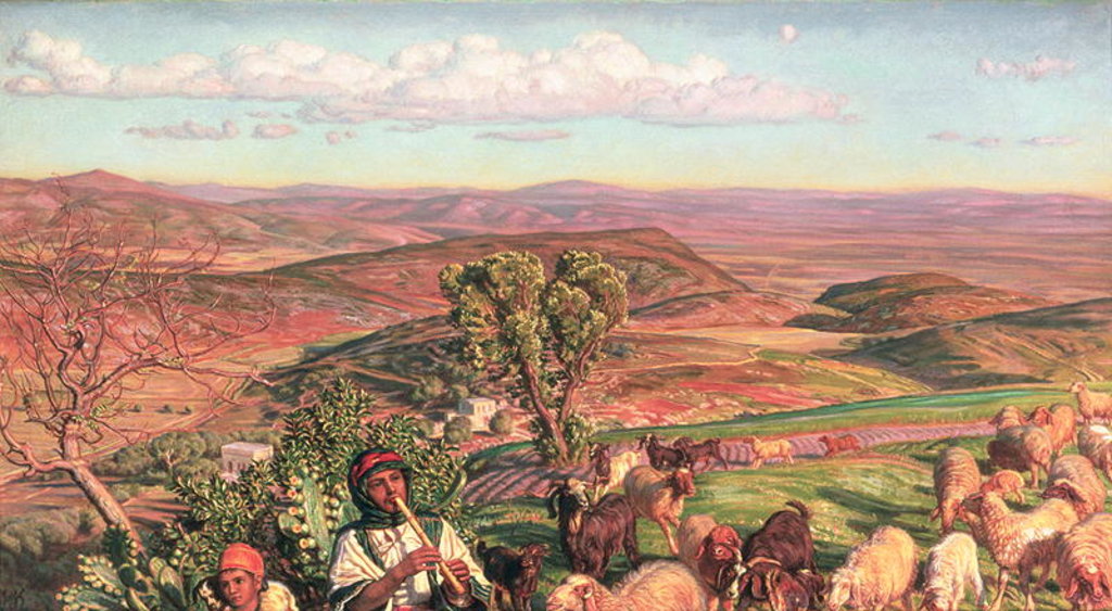 Detail of Plain of Esdraelon from the Heights above Nazareth, 19th century by William Holman Hunt