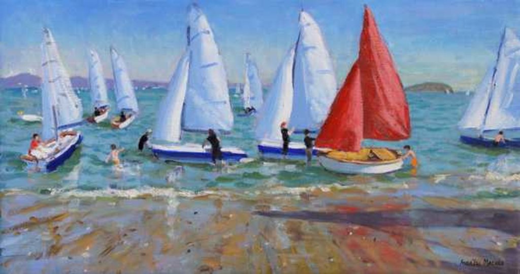 Detail of Summer Regatta, Abersoch by Andrew Macara