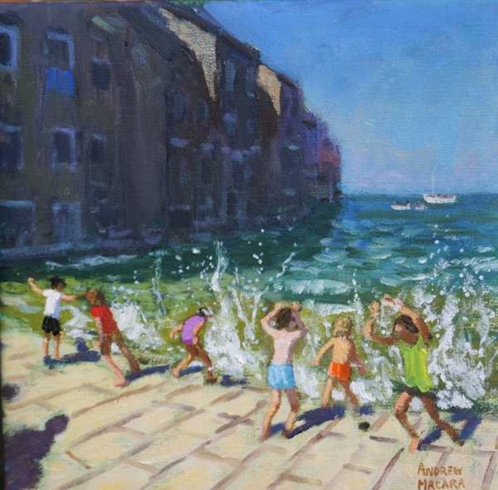 Detail of Seafront, Rovinj, Croatia, 2016 by Andrew Macara