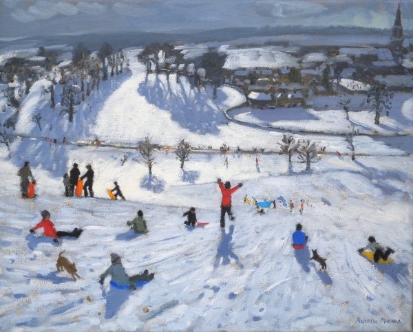 Detail of Winter Fun, Chatsworth, 2010 by Andrew Macara