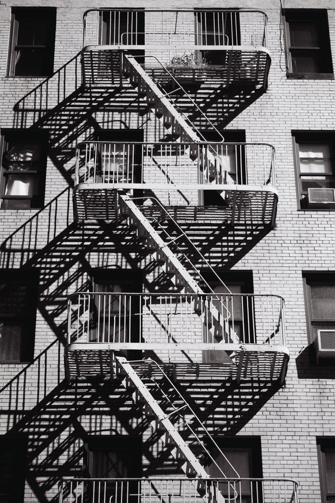 Detail of Fire Escape on Apartment Building by Corbis