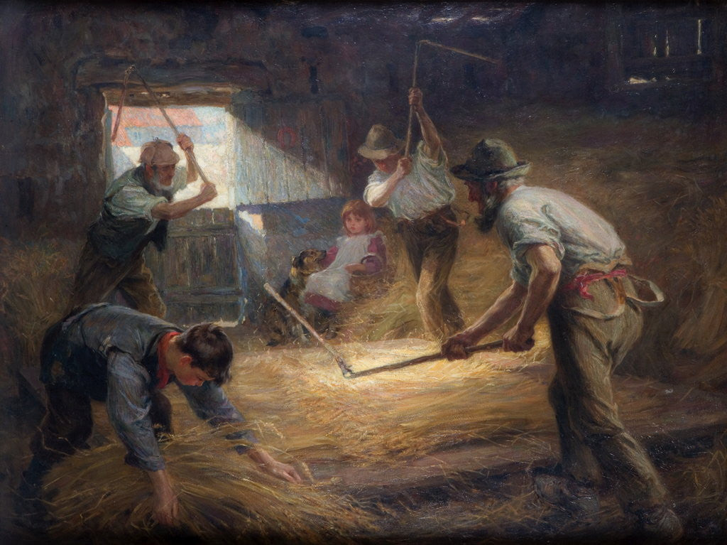 Detail of The Threshing Floor by Ralph Hedley