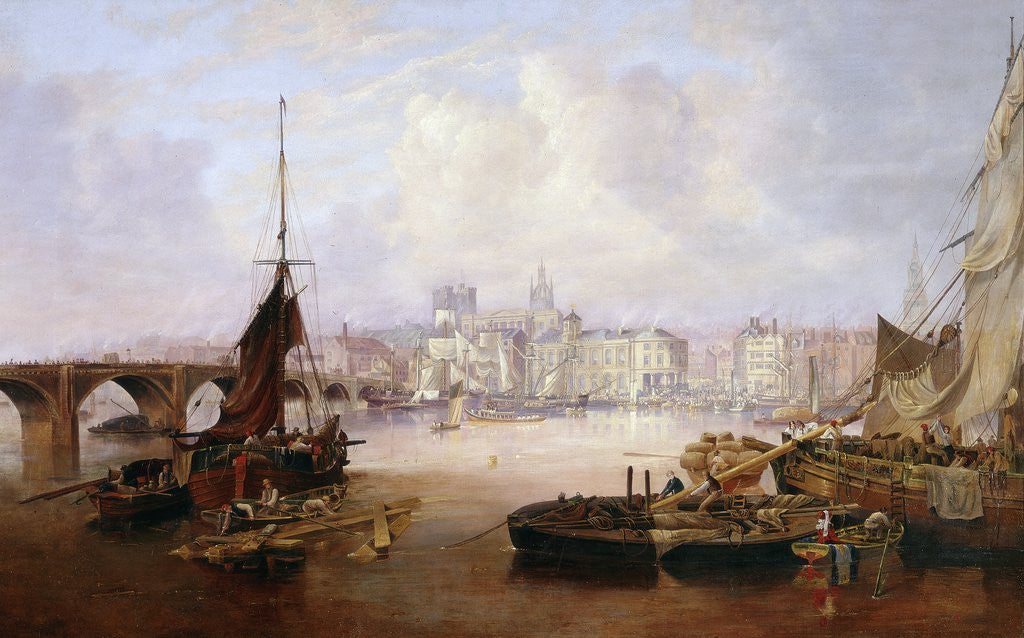 Detail of A View of Newcastle by John Wilson Carmichael