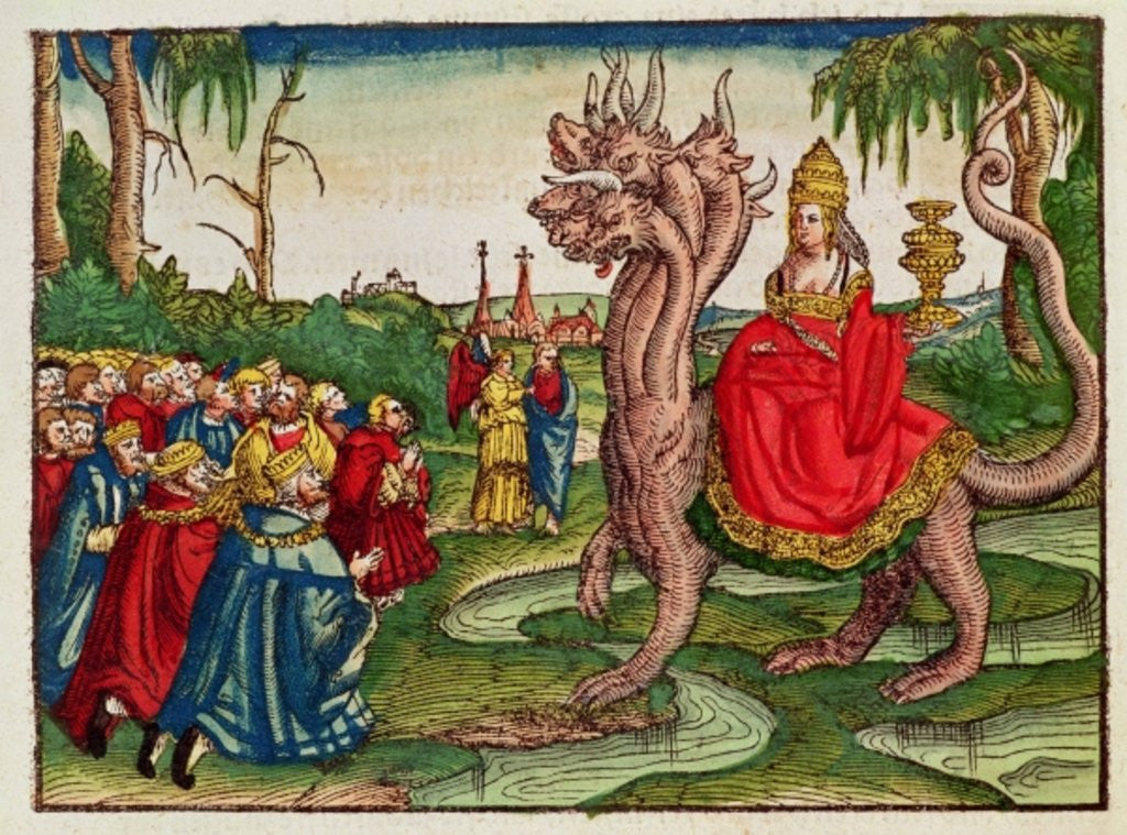 Detail of The Whore of Babylon by German School