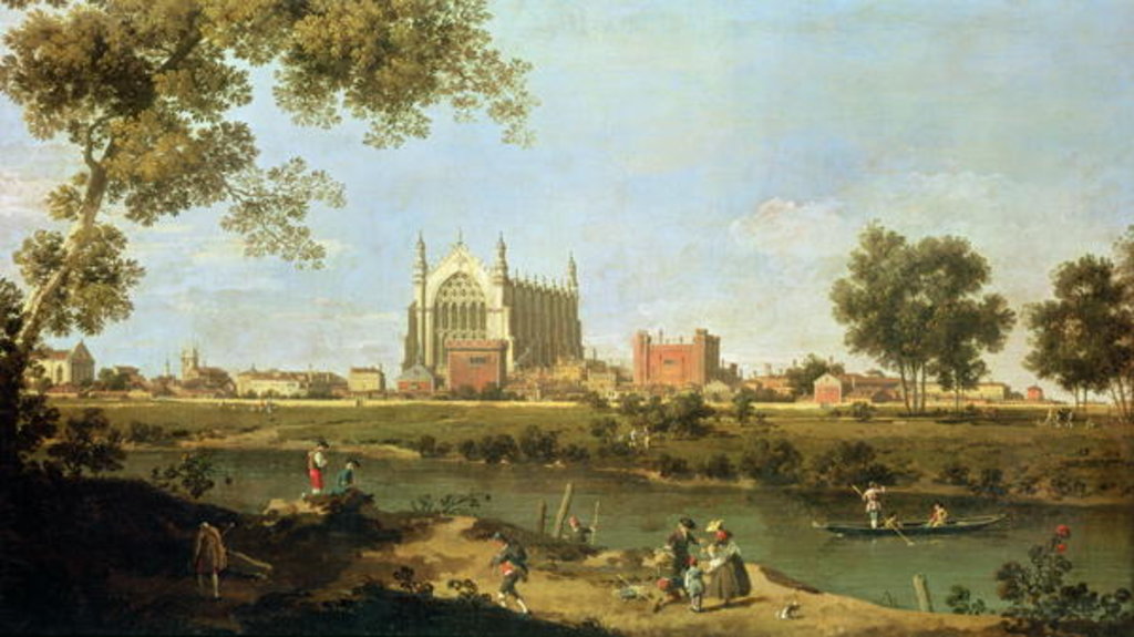 Detail of Eton College, c.1754 by Canaletto