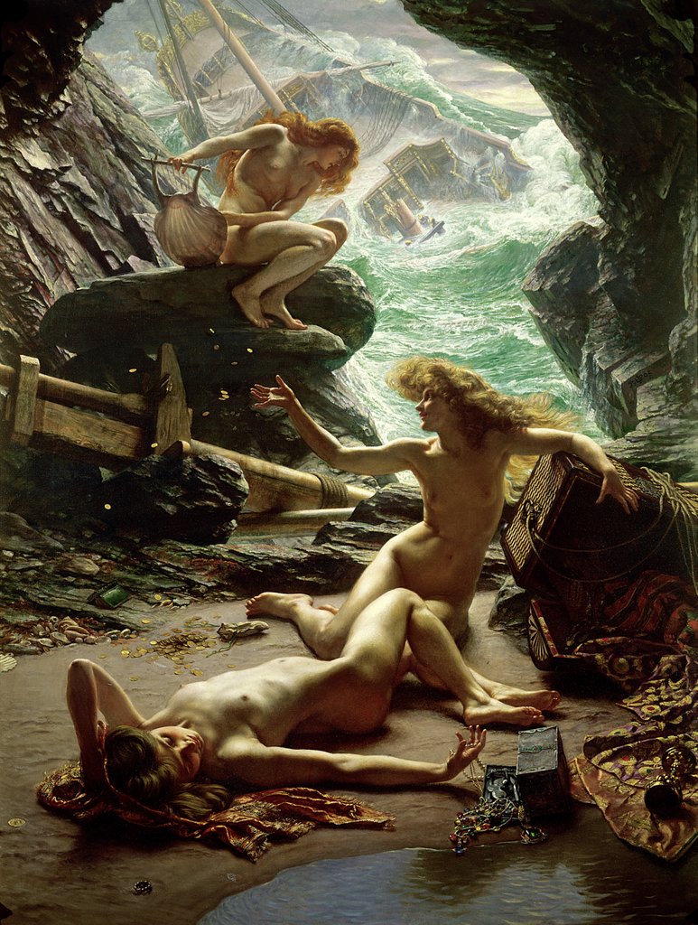 Detail of The Cave of the Storm Nymphs, 1903 by Edward John Poynter