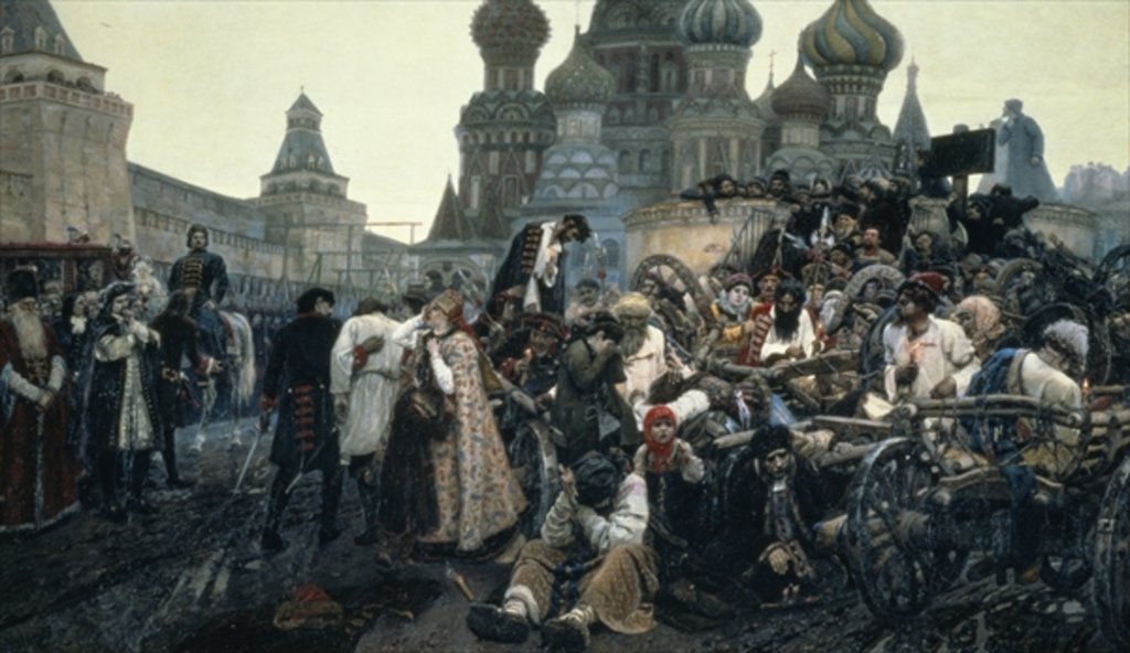 Detail of The Morning of the Execution of the Streltsy in 1698, 1881 by Vasilij Ivanovic Surikov