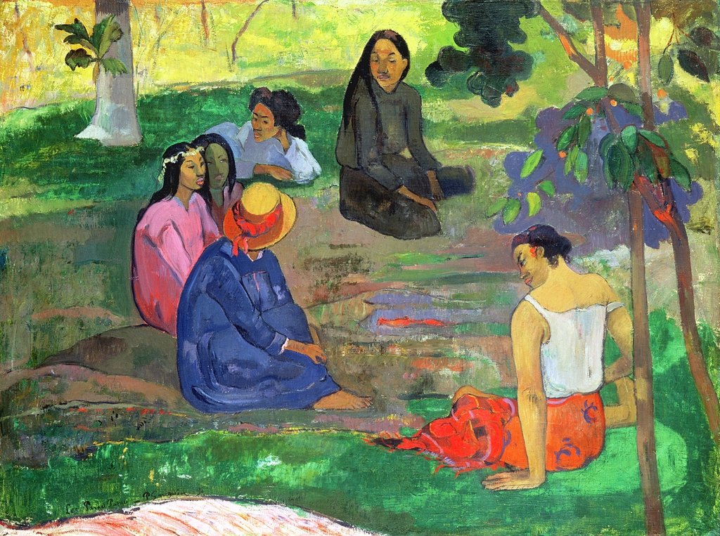 Detail of Les Parau Parau, 1891 by Paul Gauguin