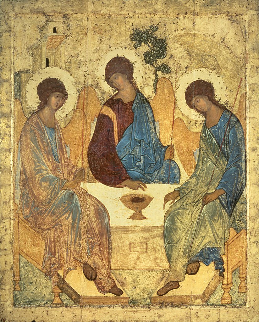 Detail of The Holy Trinity, 1420s by Andrei Rublev