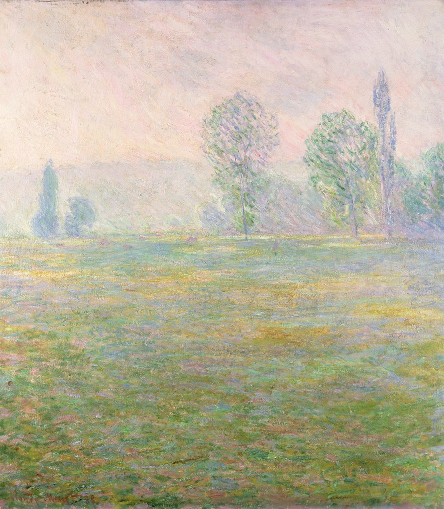 Detail of Meadows in Giverny, 1888 by Claude Monet