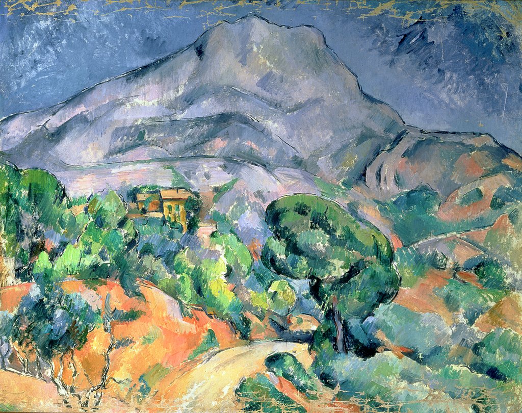 Detail of Mont Sainte-Victoire, 1900 by Paul Cezanne