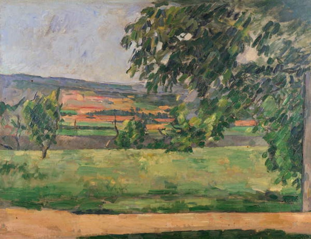 Detail of View from the Jas de Bouffan, 1875-76 by Paul Cezanne