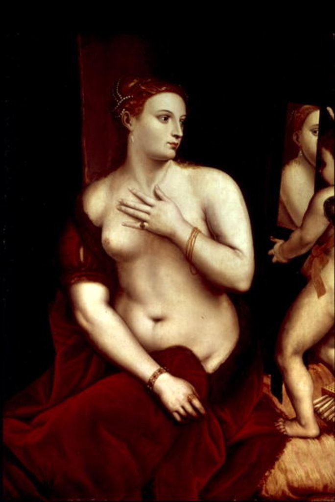 Detail of Venus in Front of the Mirror by Titian