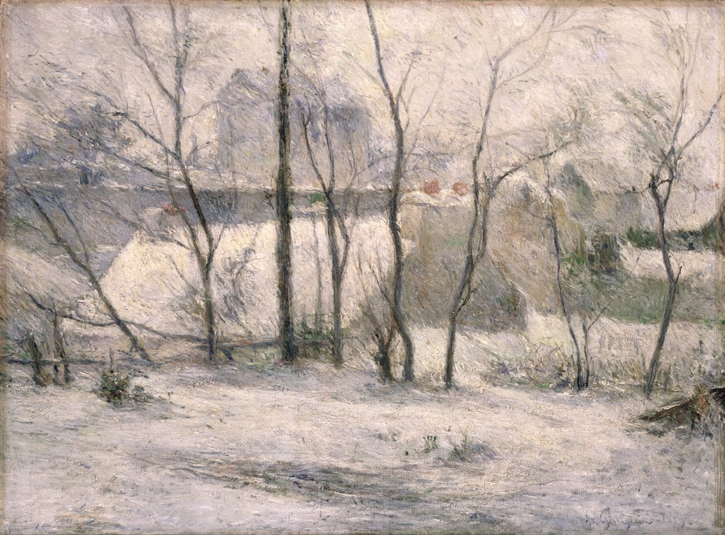 Detail of Winter Landscape, 1879 by Paul Gauguin