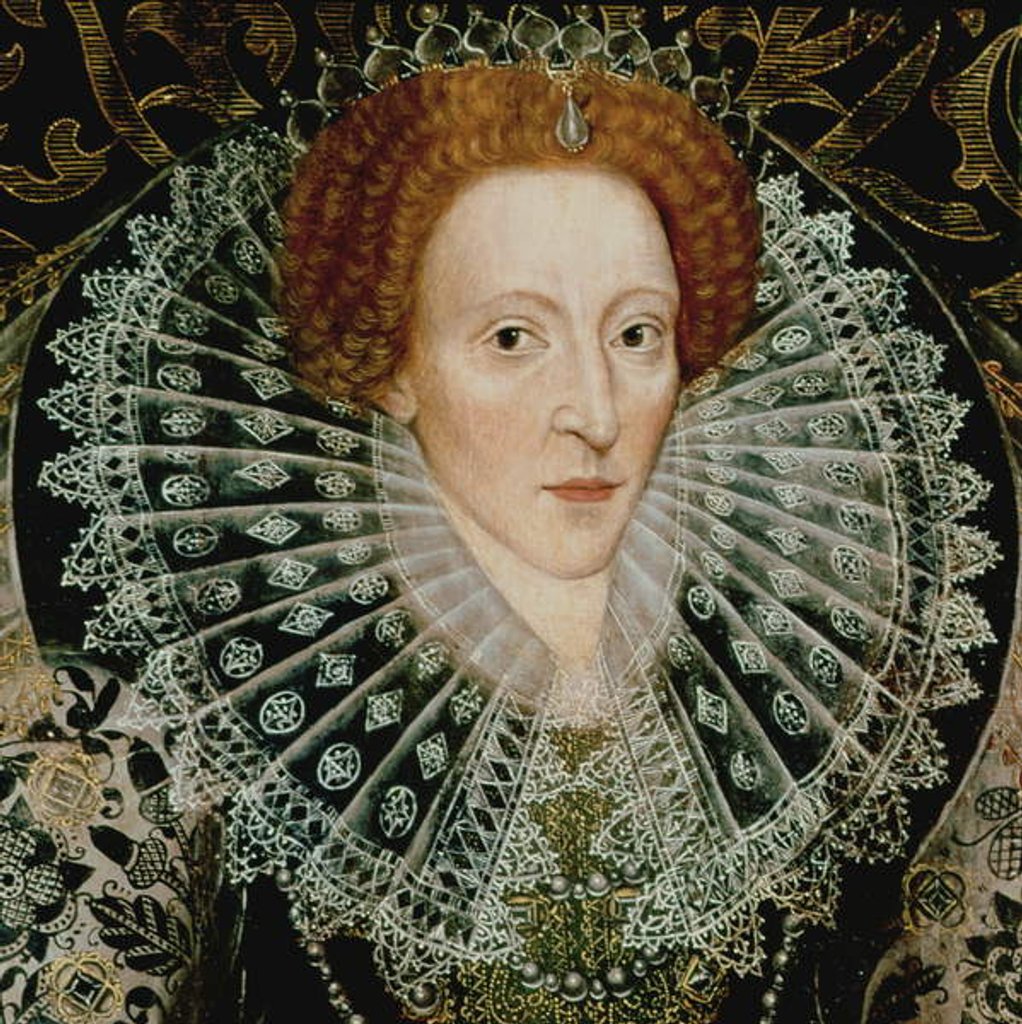 Detail of Queen Elizabeth I, c.1585-90 by John the Younger Bettes