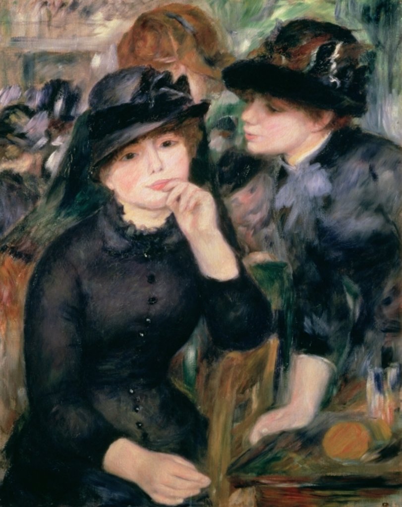 Detail of Girls in Black, 1881-82 by Pierre Auguste Renoir