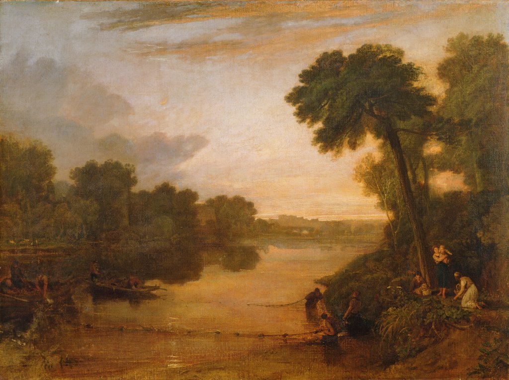 Detail of The Thames near Windsor, c.1807 by Joseph Mallord William Turner