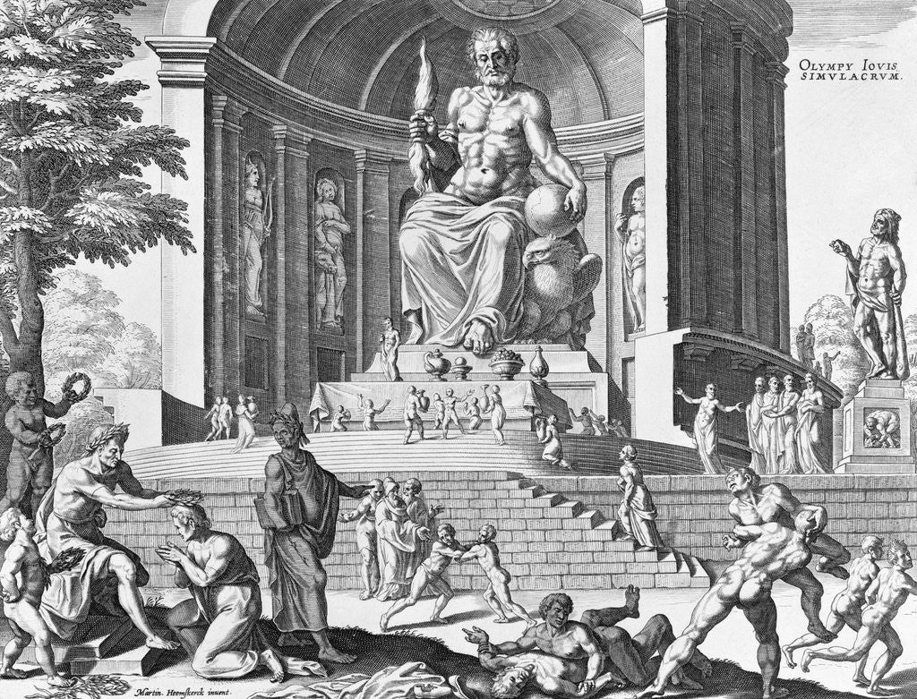 Detail of Print of the Statue Of Zeus; Wonder Of The World by Corbis