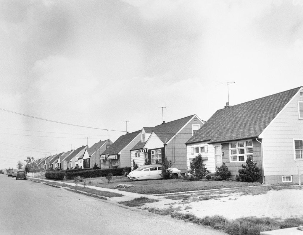 Detail of View of Levittown, New York by Corbis