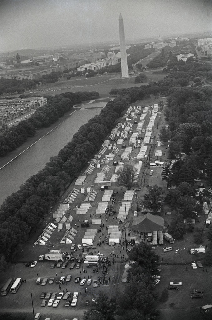 Detail of Aerial View of Resurrection City by Corbis