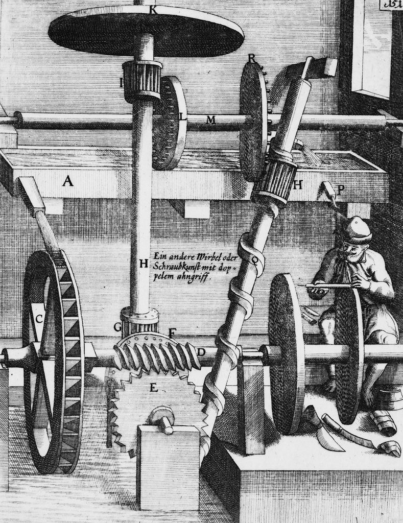 Detail of Perpetual Motion Machine Schematic by Corbis