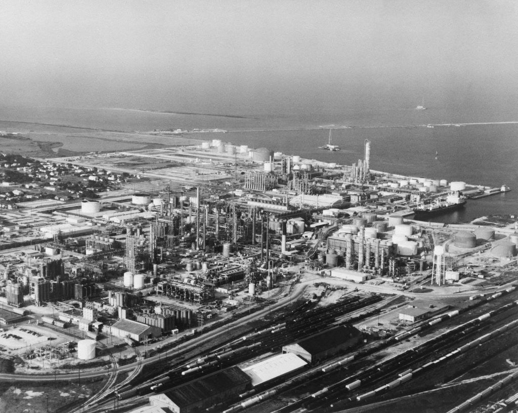 Detail of Aerial View Of Petrochemical Plant by Corbis