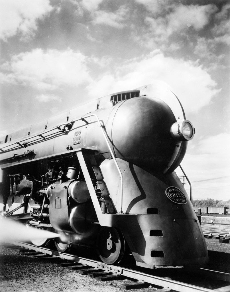 Detail of New York Central Streamlined Locomotive by Corbis