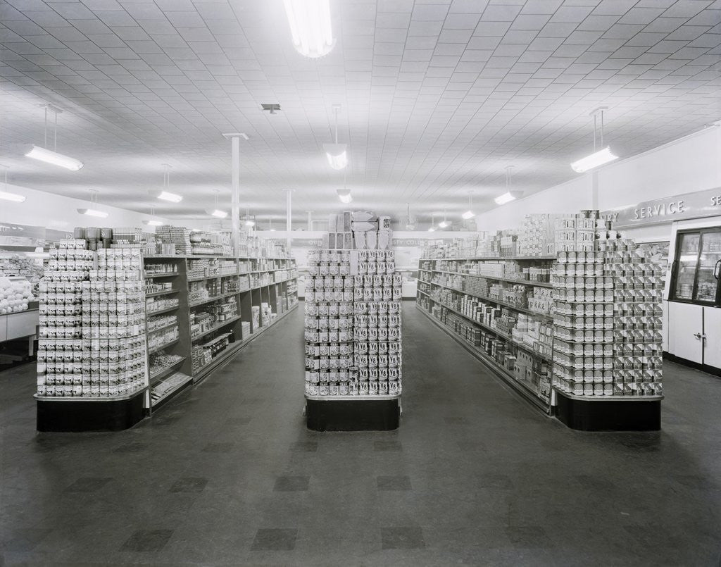 Detail of Interior of Grand Union Store by Corbis