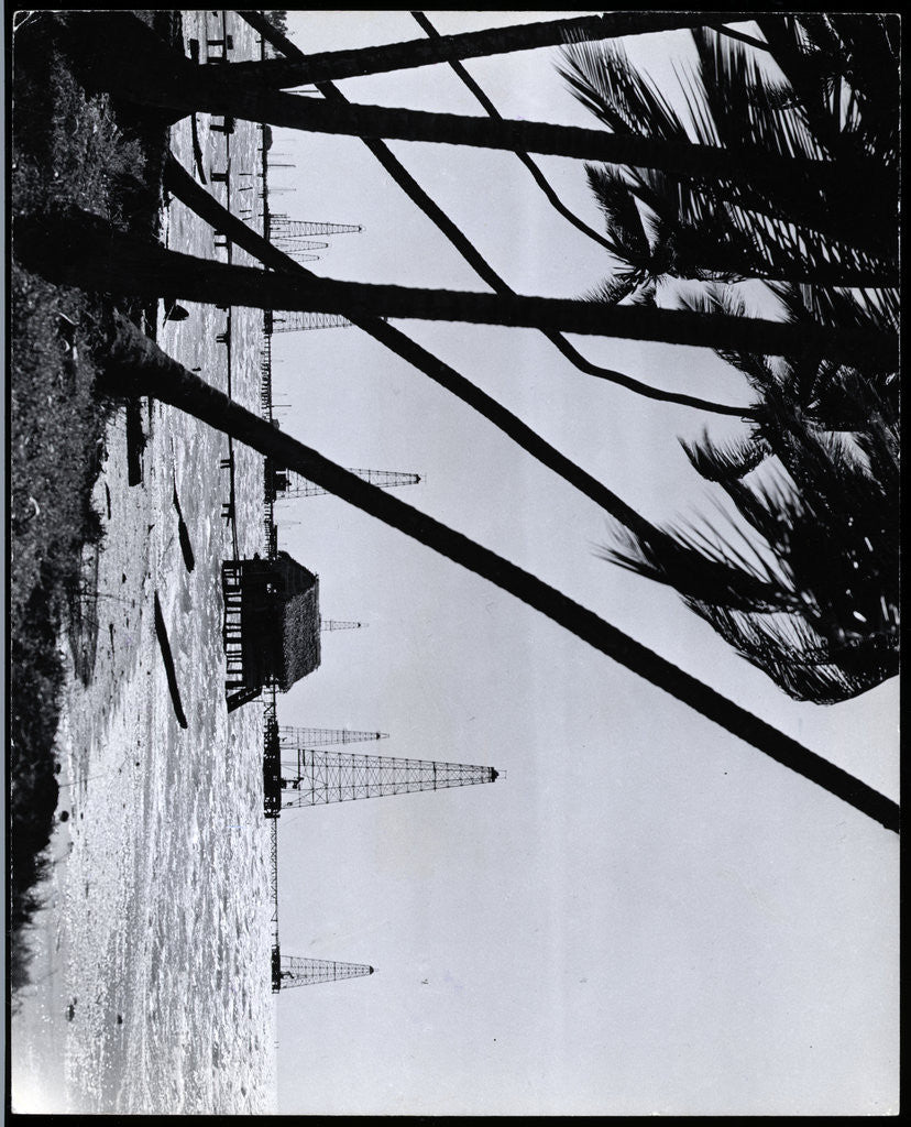 Detail of Oil Drilling Platforms on Lake Maracaibo by Corbis