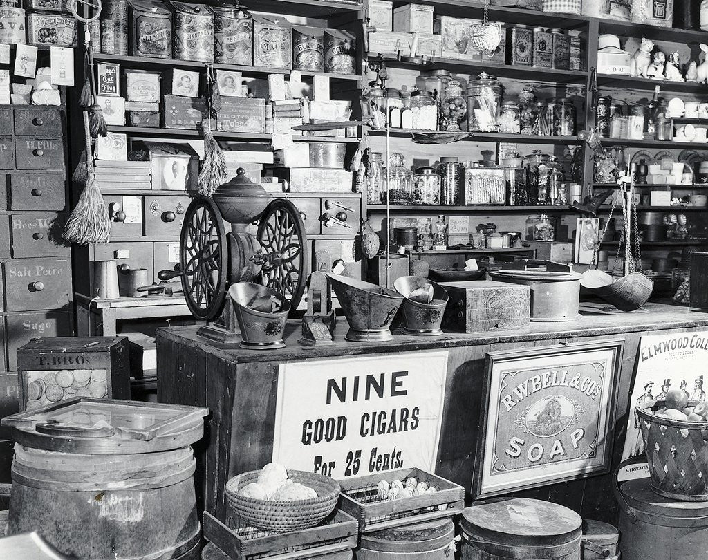 Detail of Late 19Th Century General Store Counter by Corbis