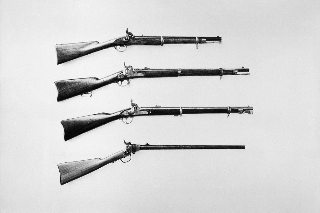 Detail of Four Confederate Carbines by Corbis