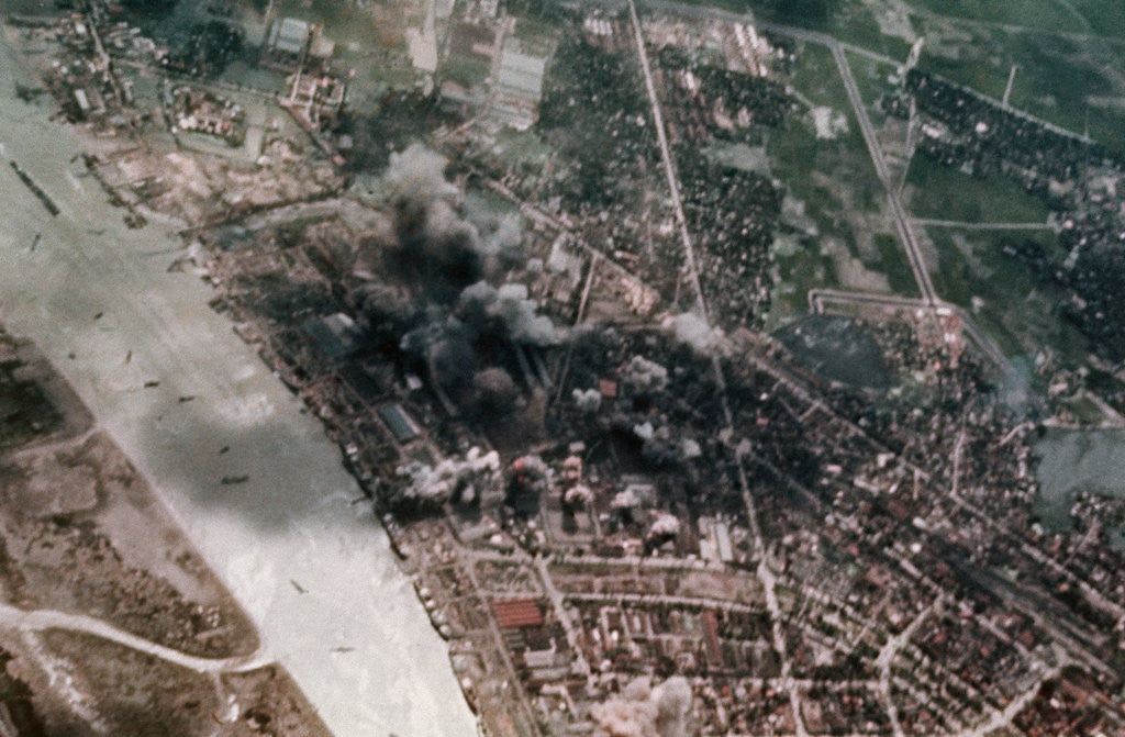 Detail of Bombing of Haiphong Harbor by Corbis