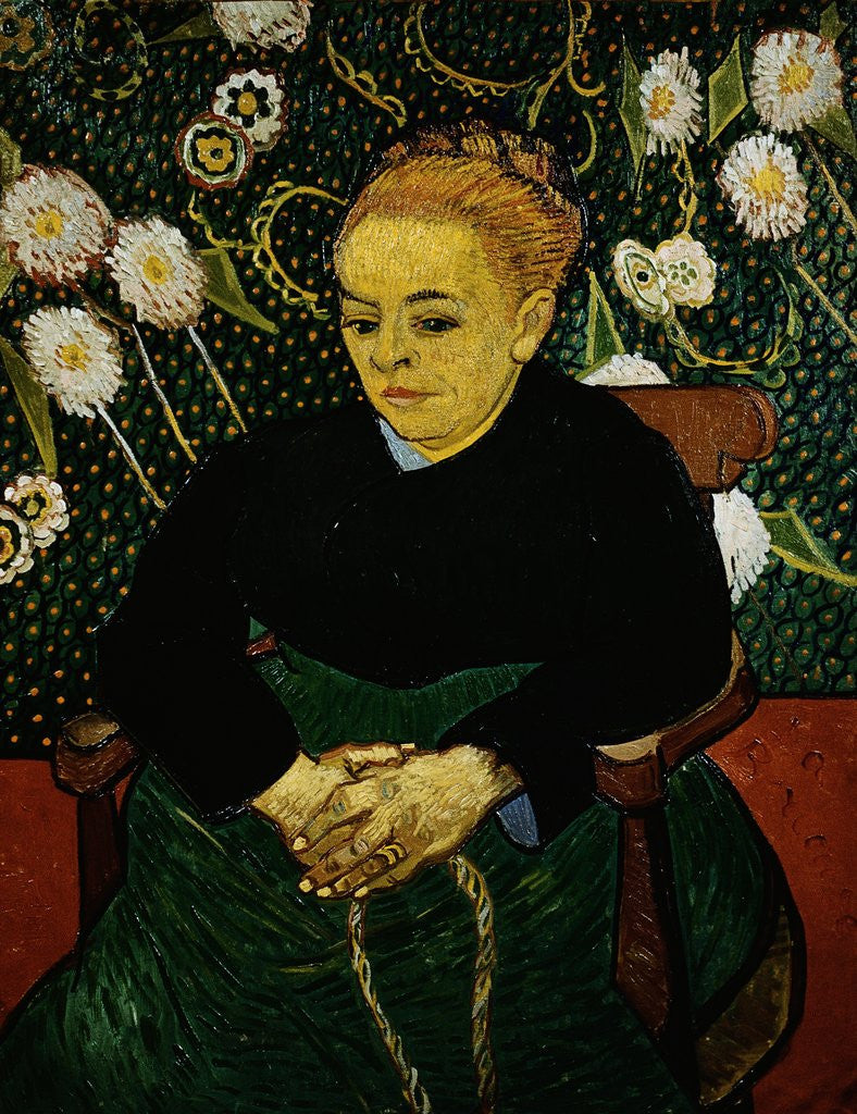 Detail of Woman Rocking a Cradle (Augustine Roulin) by Vincent Van Gogh