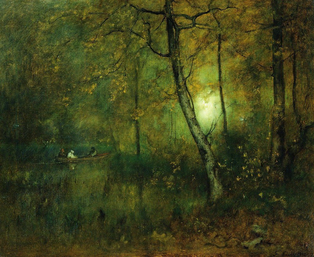 Detail of Pool in the Woods by George Innes