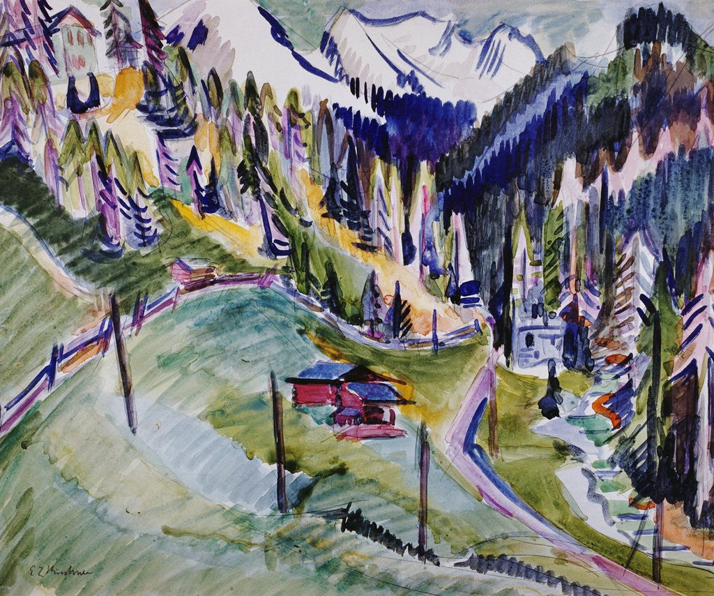 Detail of Mountain Landscape by Ernst Ludwig Kirchner