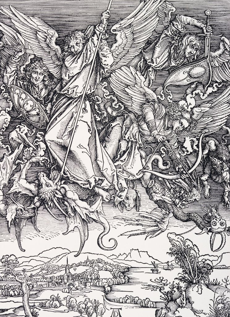 Detail of St. Michael Slaying the Dragon by Albrecht Dürer