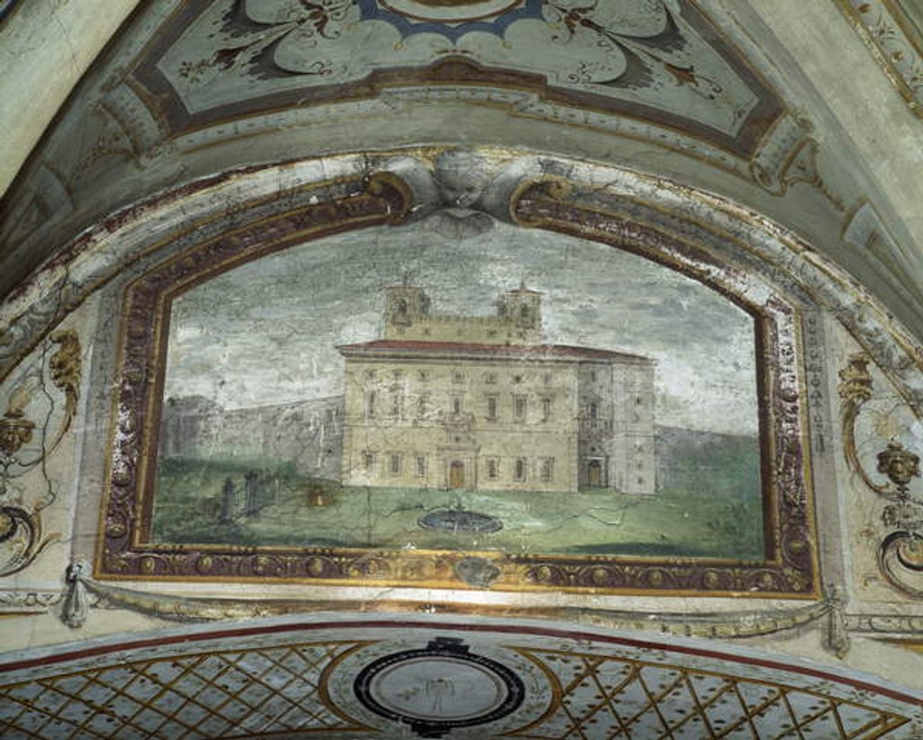 Detail of Detail of a fresco, Villa Medicea di Careggi by Michelozzo di Bartolommeo