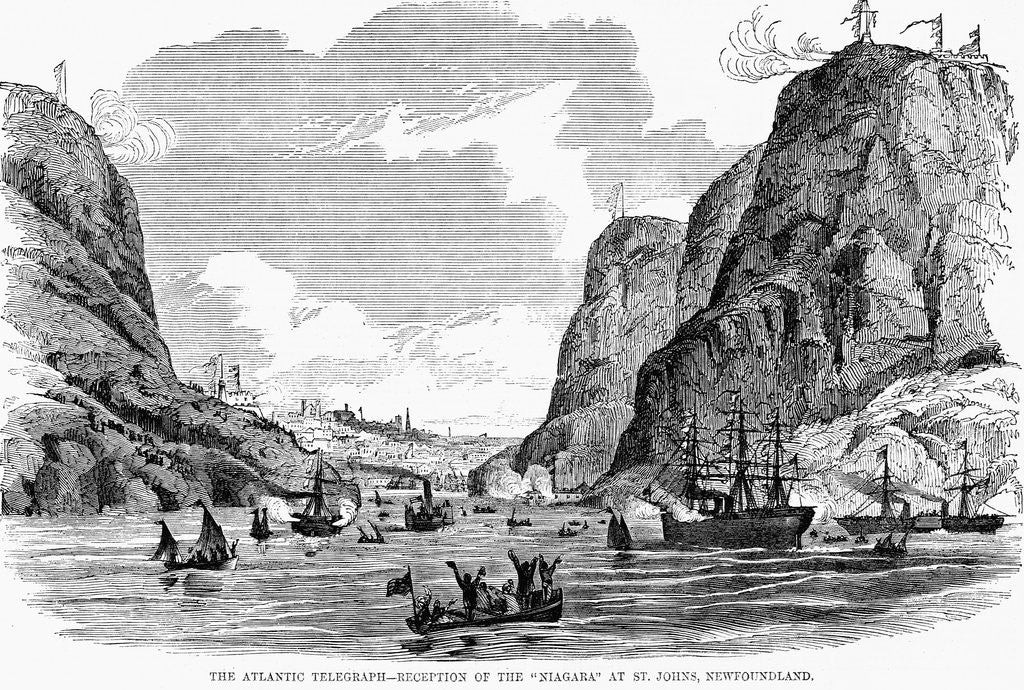 Detail of Transatlantic Cable Arrives in Newfoundland by Corbis